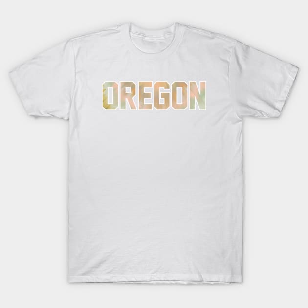 Oregon Pastel Tie Dye T-Shirt by maccm